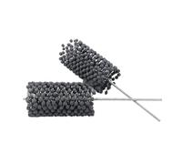 Brosse à tête sphérique en carbure de silicium Boule Abrasive 1200, brosse d'ébavurage, tête de meulage, polissage tuyaux, cylindre en carbure silicium, affûtage tubes, 1 pièce(80x80x200mm P1200)