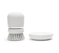 Brosse à vaisselle avec distributeur, gris clair, Brabantia