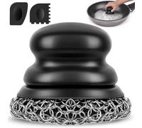 Brosse à Vaisselle, Brosse de Nettoyage et grattoir pour Nettoyer Les casseroles, éviers, poêles, Grils, poêles en Fonte, Nettoyeur de Four, Nettoyeur de Plaque de Cuisson, Brosse à récurer, Brosse à