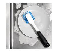 Brosse à vaisselle distributrice de savon dans le manche et support en acier Joseph Joseph
