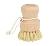 Brosse à Vaisselle Ronde en Bois Vintage 6cm Naturel