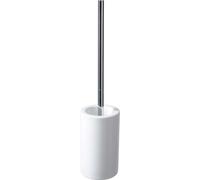 Brosse à WC Ensemble de brosses Stand Porcelaine blanche ronde Milano