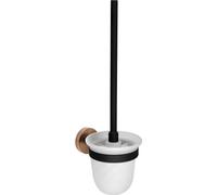 Brosse à WC LARISSA, verre dépoli, noir/cuivre mat
