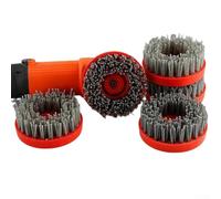 Brosse abrasive circulaire pour polissage du granit, matériau en nylon, silicone, carbone, 10,2 cm de diamètre (1000#)