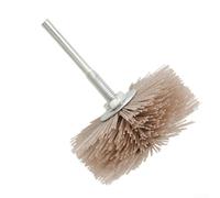 Brosse abrasive en nylon de 80 mm pour polissage du bois, du métal et de la pierre, tige de 6 mm, grain 80-600, disque rempli de corindon haute résistance pour meubles (240#)