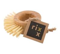 Brosse abrasive - POINT VIRGULE - Avec poignée circulaire en bambou - RIXX