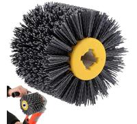 Brosse abrasives : grain 80, largeur 100-120 mm | convient pour rouleau abrasif, brosse en nylon pour machine à satin, noir, roue de tréfilage
