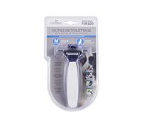 Brosse anti-mue pour chien Eyenimal Noir M