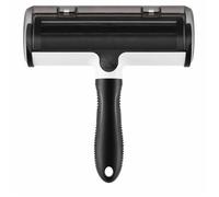 Brosse anti-poils - HACHIMI - Manuelle - Réutilisable sans adhésif - Compartiment récupérateur - Noir