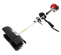 Brosse balai essence manuelle - 2,3 chevaux - 52 cm³ - 8500 tr/min - Nylon PA6 - Tête de brosse 23 × 52 cm - Démarrage manuel