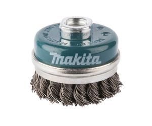 Brosse boisseau à fils acier torsadés pour meuleuse - MAKITA D-24153