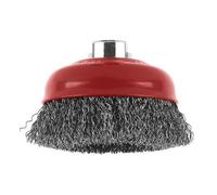 Brosse boisseau à fils ondulés, Ø 100 mm M14