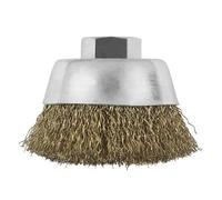 Brosse boisseau à fils ondulés, Ø 70 mm M14