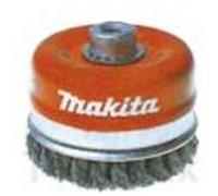 Brosse boisseau à fils torsadés Ø100mm pour meuleuses d'angle Ø230mm Makita P-04472 G