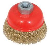 Brosse boisseau fils dacier laitonné ondulé Silverline G