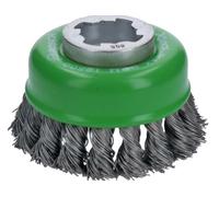 Brosse boisseau inox X-Lock BOSCH Ø75 Fil 0.50 mm - 2608620729
