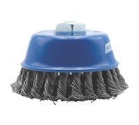 Brosse boisseau pour meuleuse à fils torsadés 65mm Norton