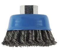 Brosse boisseau pour meuleuse droite et angulaire - fils ondulés laitonnés, 75 mm Bosch 2609256503