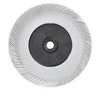 Brosse Bristle radiale Scotch-Brite BB-ZB, Type C, blanc, Ø 194 mm x 25 mm x 32 mm, P120, avec adaptateur