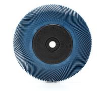 Brosse Bristle radiale Scotch-Brite BB-ZB, Type C, Bleu, Ø 152.4 mm x 13 mm x 25 mm, P400, avec adaptateur