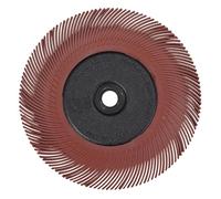 Brosse Bristle radiale Scotch-Brite BB-ZB, Type C, rouge | Ø 194 mm x 25 mm x 32 mm, P220, avec adaptateur