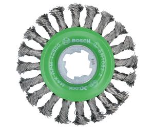 Brosse circualire à fils torsadés Heavy for Inox X-Lock D115 Bosch