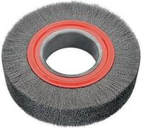 Brosse circulaire 250 mm, alésage 100 mm, épaisseur de fil 0,2 mm, fil en acier inoxydable, sans rondelles d'axe, 3600 tr/min