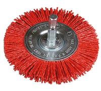 Brosse circulaire 75 avec queue 1/4 nylon fin - HIKOKY - 751329"