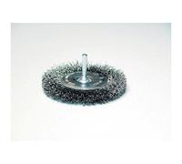 Brosse circulaire à fil d'acier - diamètre 75 mm sur tige SAM OUTILLAGE