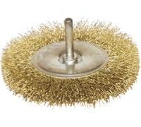 BROSSE CIRCULAIRE D100 FIL 0.20 LAITON ONDULE TIGE 6x28 - 630.100 - LEMAN