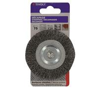 Brosse circulaire perceuse pour métal, Diam.75 mm