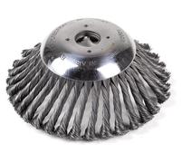 Brosse Conique ø 170 Mm Avec Brins En Acier Torsadés Très Résistants. Alésage De 25,4 Mm. Idéale Pour Travail Sur Les Pavés, Les