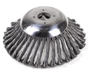 Brosse Conique ø 170 Mm Avec Brins En Acier Torsadés Très Résistants. Alésage De 25,4 Mm. Idéale Pour Travail Sur Les Pavés, Les