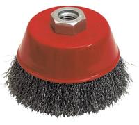 BROSSE CONIQUE D.80 M14 FIL 0.30 ACIER ONDULE - 540.080 - LEMAN