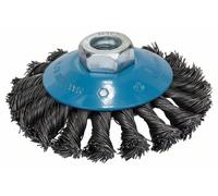 Bosch Brosse conique 100 mm à fils d'acier torsadés 100 mm, 0,5 mm, 12 mm, M14 Quantité:1
