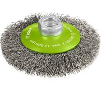 Brosse conique, inox 100 mm, 0,35 mm, 12500 tr/min, 14 Bosch 2608622108
