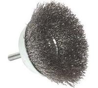 Brosse coupe abrasive TIVOLY 75 mm fil acier ondulé 0,3 mm queue 6 mm Brosses métalliques foncées