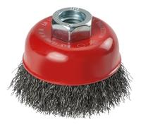 Brosse coupe AGGRESSO-FLEX® KWB - fil d'acier tressé de 0,35 mm - pour métal ou pierre - diamètre 6 cm