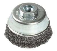 Brosse coupe à fil M14 75 mm acier ondulé grain 120