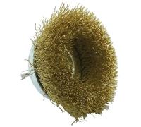Brosse coupe - TIVOLY - D: 75 mm - Fils de laiton ondulés - Décapage