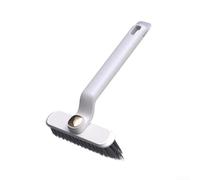 Brosse Crevasses ABS Ergonomique pour Coins Difficiles(白色) | Tête rotative 360°, poils durs denses, atteint crevasses profondes, pour idéal joints pour carrelage, gain de temps