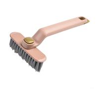 Brosse Crevasses ABS Ergonomique pour Coins Difficiles(粉色) | Tête rotative 360°, poils durs denses, atteint crevasses profondes, pour idéal joints pour carrelage, gain de temps