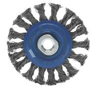 Brosse cuvette pour meuleuse à fils noués torsadés 115mm Norton