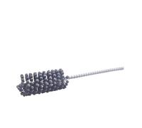 Brosse cylindrique flexible - Grain 18-40 mm - Brosse à miel flexible - Accessoire de foret CNC - Grain 320 - Diamètre : 34 mm - Carbure de silicium (grain 120 - 20 mm)