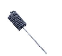 Brosse cylindrique flexible - Grain 25 mm - Brosse fine à cylindre sphérique flexible - Accessoire de foret CNC - Finition de surface en carbure de silicium - Ébavurage d'identité - Arrondissement des