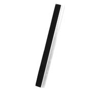 Brosse D’Étanchéité de Porte en Métal, Nylon Noir, 60x7x1cm | Barre à Base Métallique en H, Poils Denses de 1,6 Pouce, pour Garage et Entrée Très Fréquentée