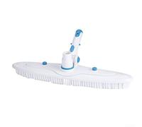 Brosse d'aspirateur portable en plastique durable pour piscine, spa, hôtel, tête d'aspiration blanche de 45,7 cm, colle absorbante transparente pour carrelage et sol