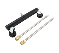 Brosse de Châssis Haute Pression 1/4 Pouce à Dégagement Rapide | Roulette Pivotante, Laiton et Acier Inoxydable, Nettoie Boue, Huile et Saletés Camion Remorque