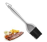 Brosse de cuisson Outil de cuisson résistant à la chaleur pour la cuisson | Tige en acier inoxydable Brosse à huile extra longue avec tête amovible pour la cuisine, le barbecue, le barbecue