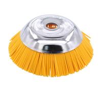 Brosse de désherbage - Brosse à joints - Brosse conique en nylon - 200 x 25,4 cm - Tête de coupe en nylon - Pour débroussailleuse, débroussailleuse, débroussailleuse, contre les mauvaises herbes et la